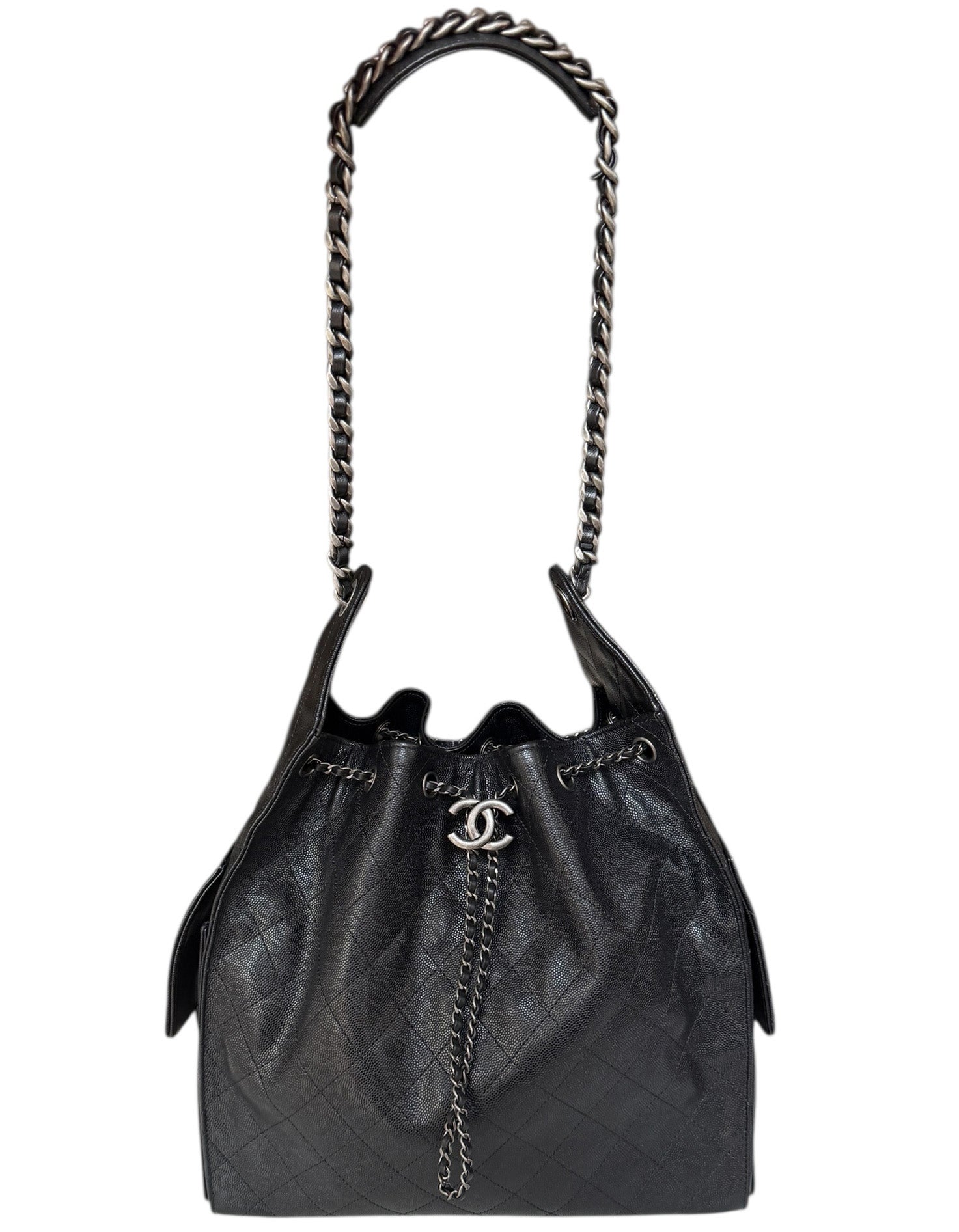 Chanel 2026 Black Leather Medium 25 Shoulder Bag - Rovelle Bags