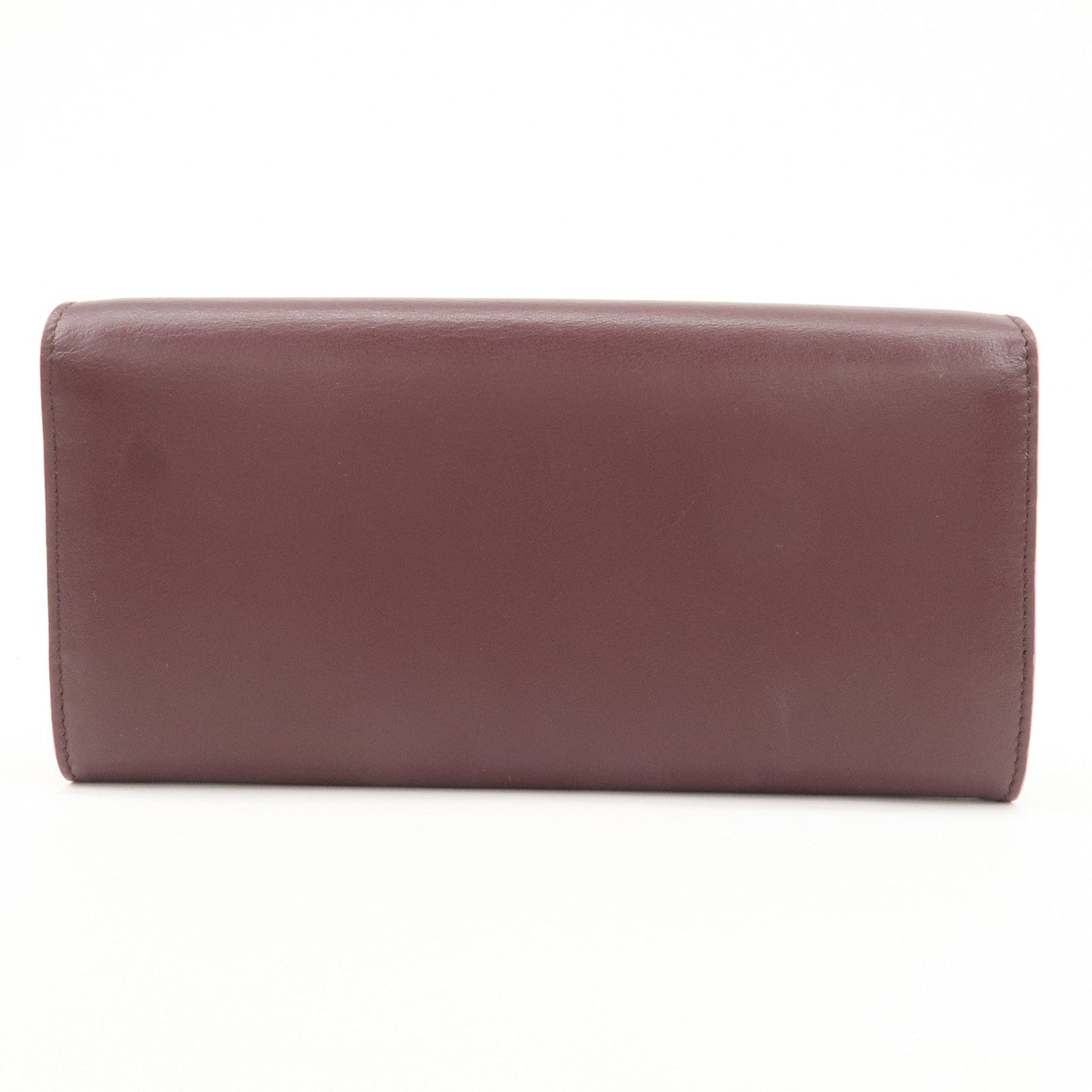 FENDI Peekaboo Leather Bi-fold Continental Wallet Long Wallet 8M0377
