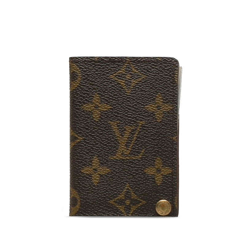 Louis Vuitton Monogram Portcourt Credit Card Case M60937 Brown PVC Leather Louis Vuitton