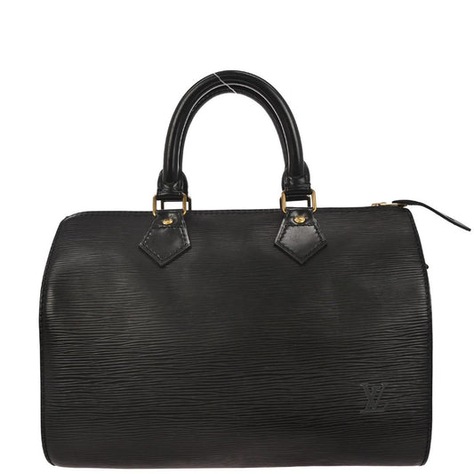 Louis Vuitton 1990 Black Epi 25 Handbag M43012