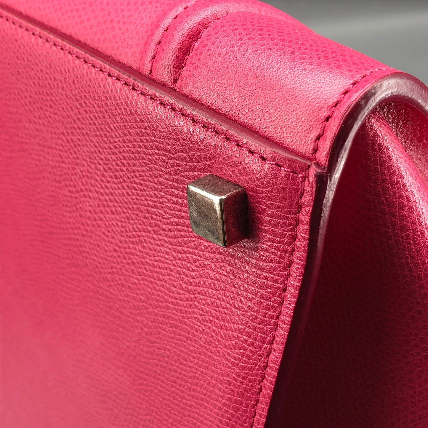 Celine Pink Calf Leather Phantom Luggage Tote Bag