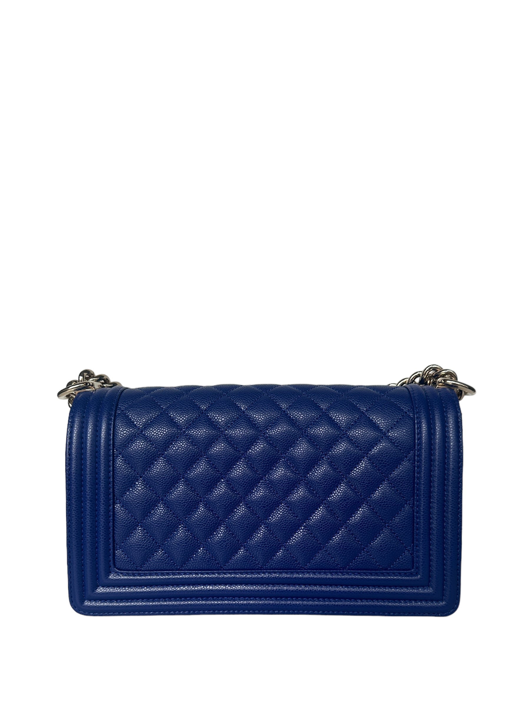 Chanel NEW Cobalt Blue Caviar Leather Handbag - Rovelle Bags