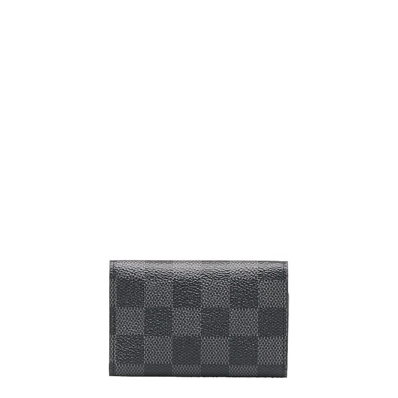 Louis Vuitton Graphite Multicle 6 Keycase N62662 Black PVC Leather Louis Vuitton