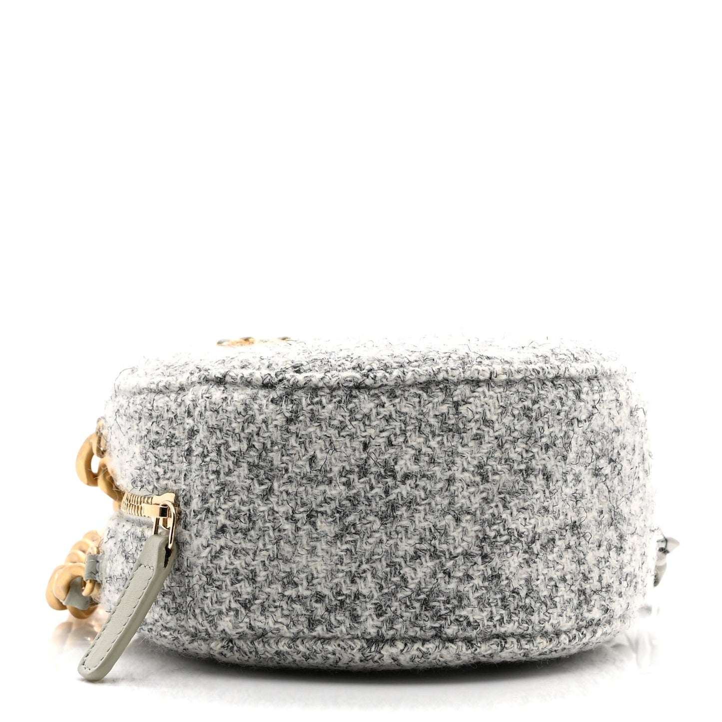 Chanel Wool Tweed Lambskin Quilted Chanel Clutch Bag - Rovelle Bags