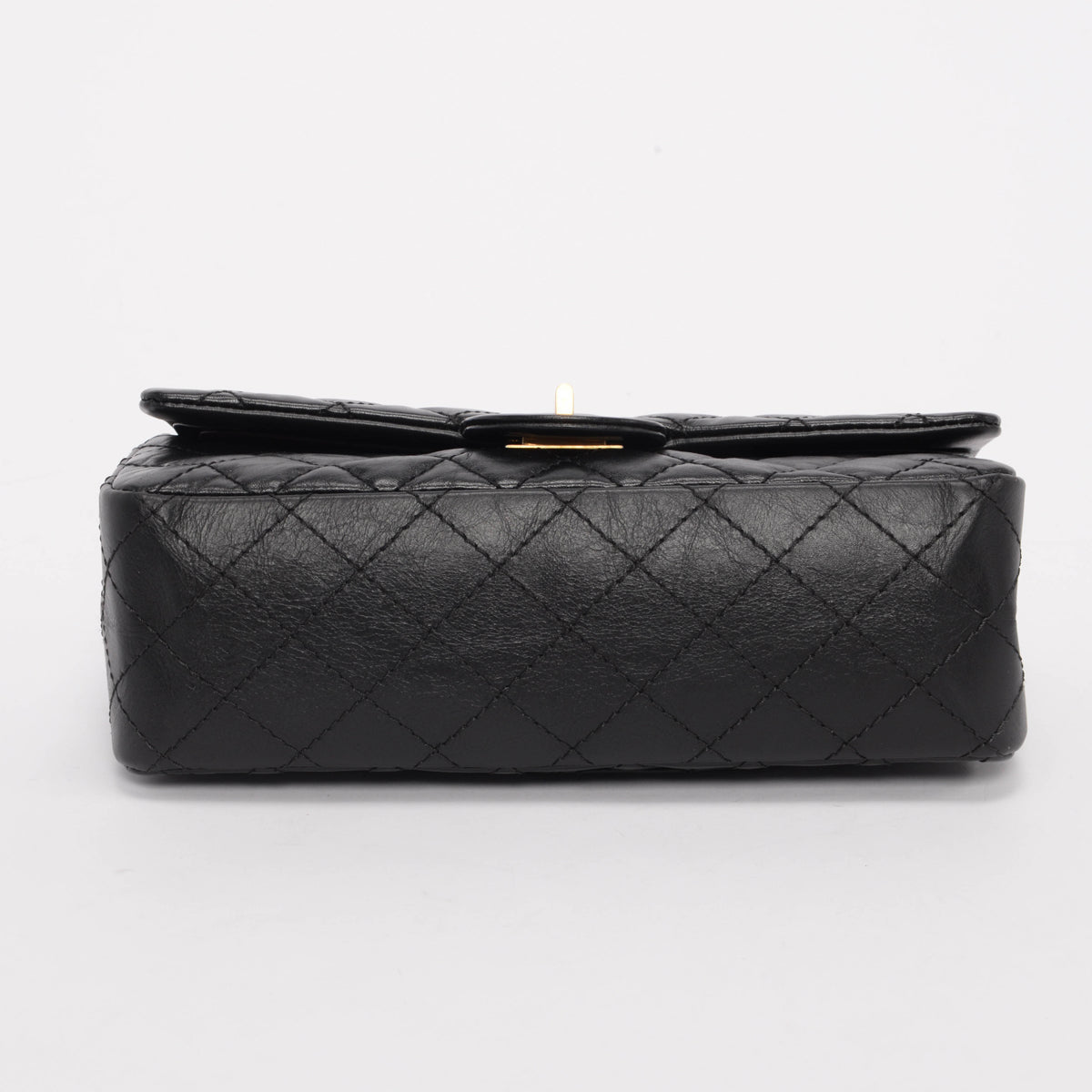 Chanel Black Distressed Calfskin 2.55 Reissue Handbag - Rovelle Bags