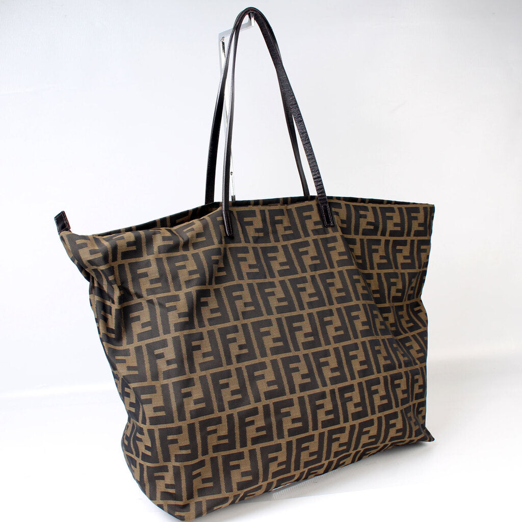 Fendi 8BH026 Zucca Nylon Tote Bag