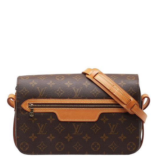 Louis Vuitton Monogram Saint Germain 28 Shoulder Bag M51207 Brown PVC Leather Louis Vuitton