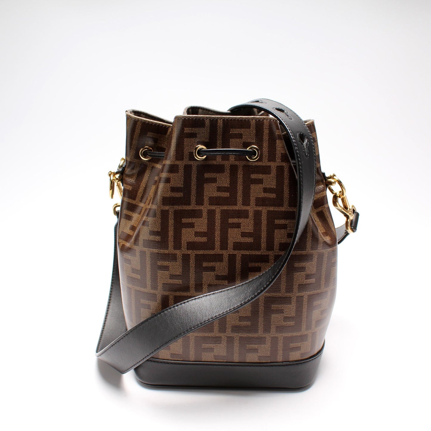 Fendi 8BT298 Grande Mon Tresor Bucket Glazed Zucca Bag