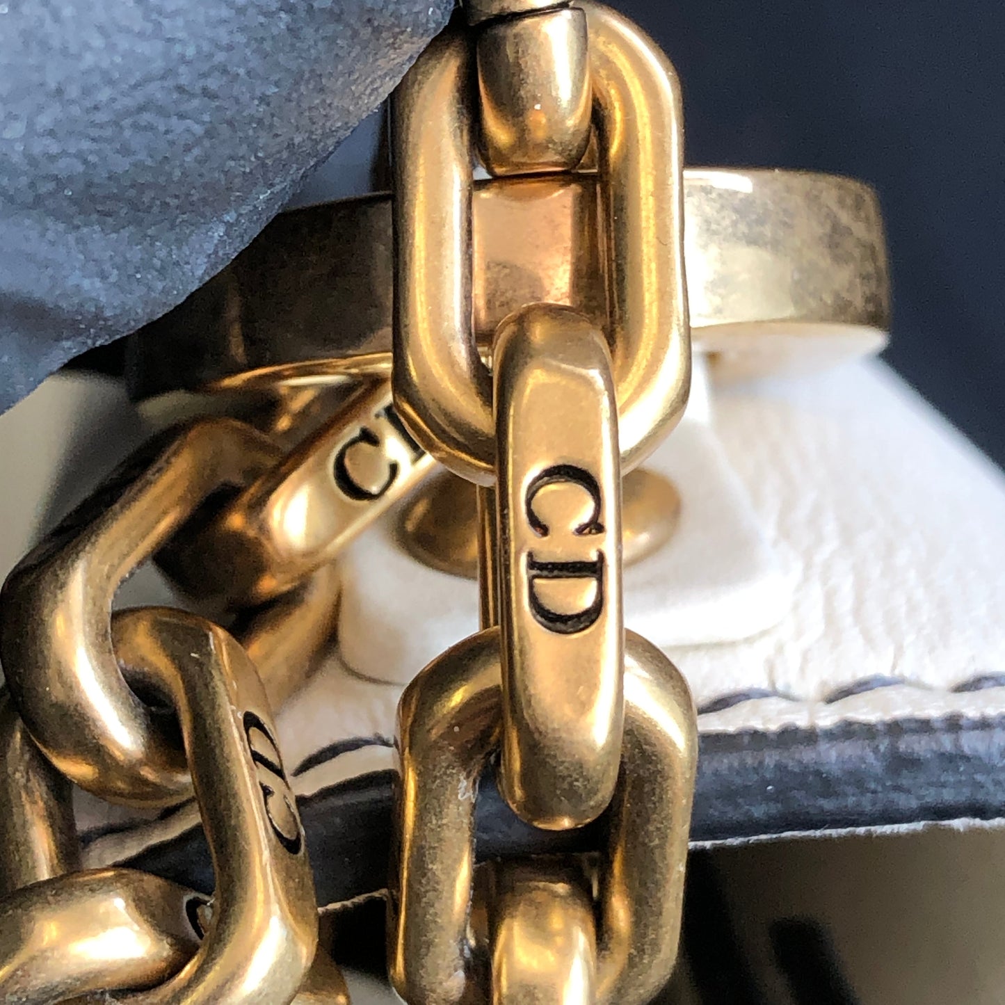 Christian Dior White Smooth Leather J'ADIOR Flap Chain Shoulder Bag