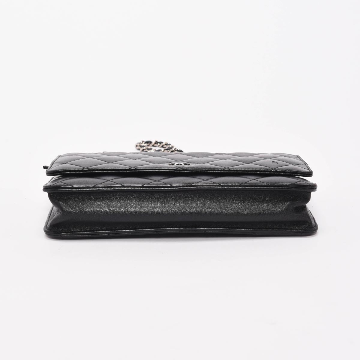 Chanel Black Quilted Lambskin Classic Wallet Crossbody Bag - Rovelle Bags