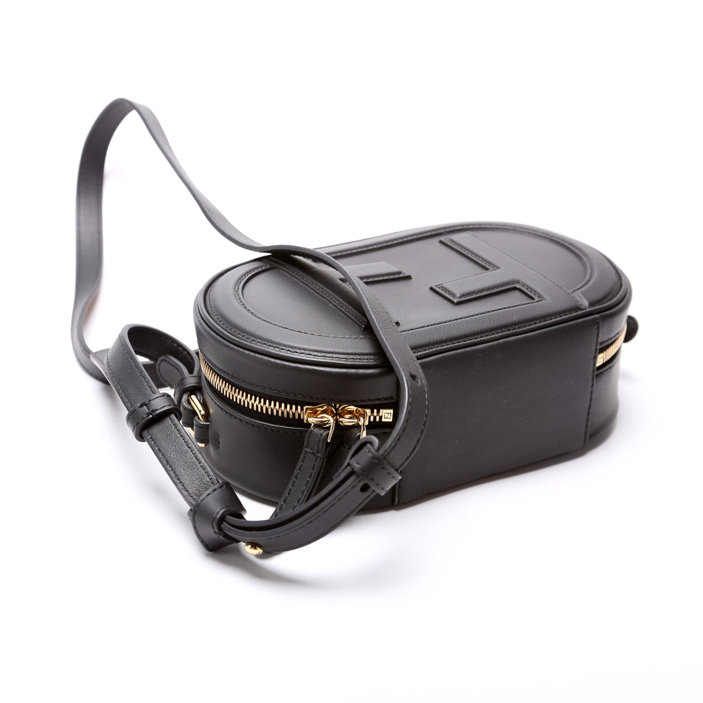 Fendi Vitello Grace Leather O'Clock Mini Camera Case Bag
