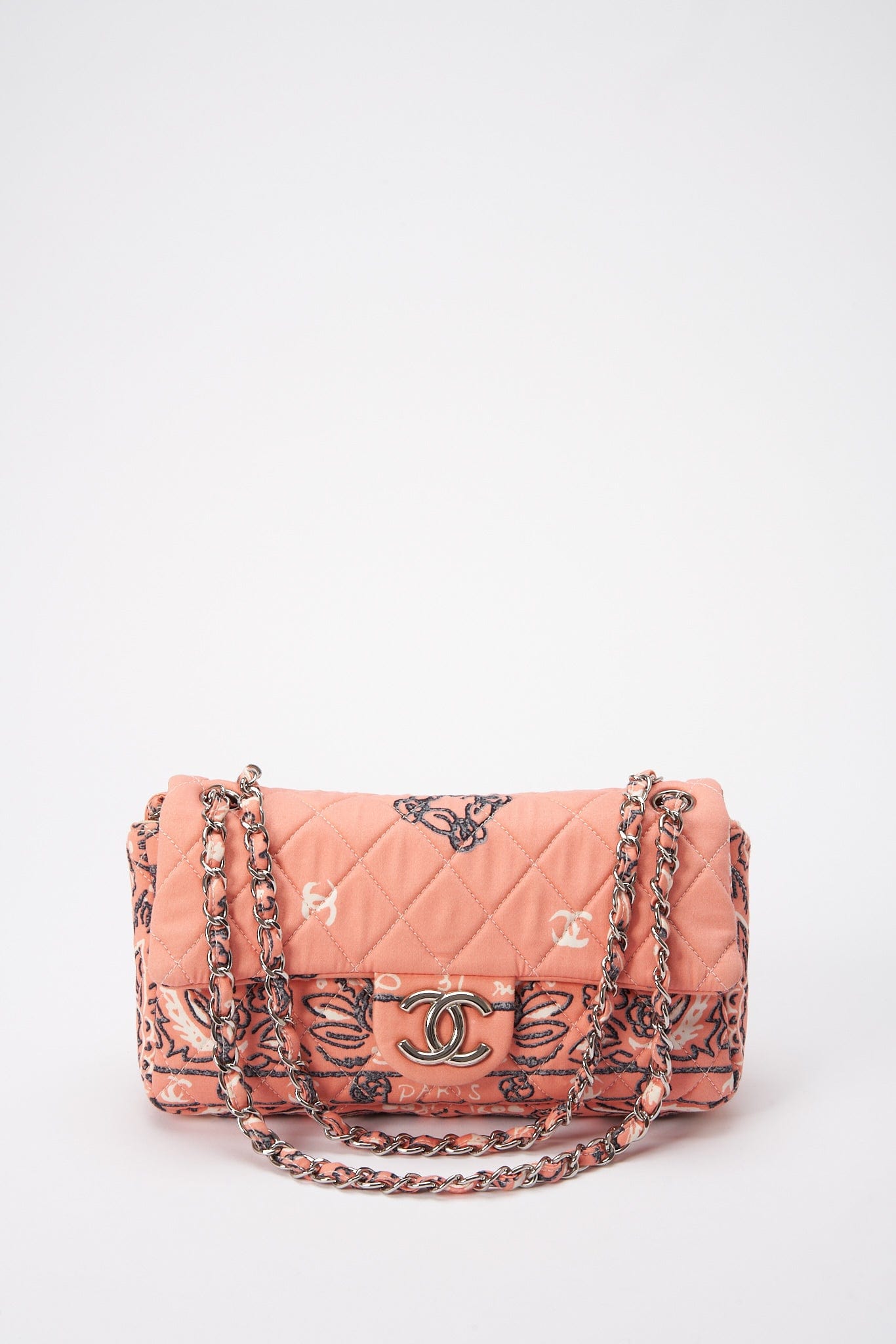 Chanel Bandana Paisley Print Cotton Flap Flap Bag - Rovelle Bags