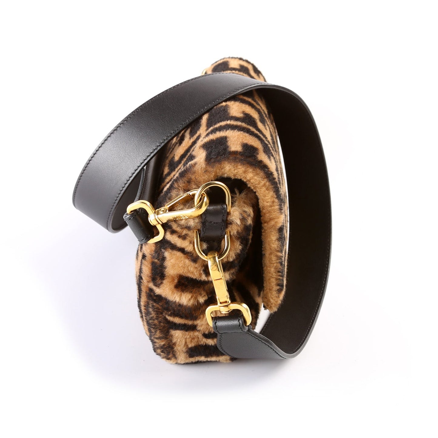 Fendi 8BR600uette FF Shearling Bag