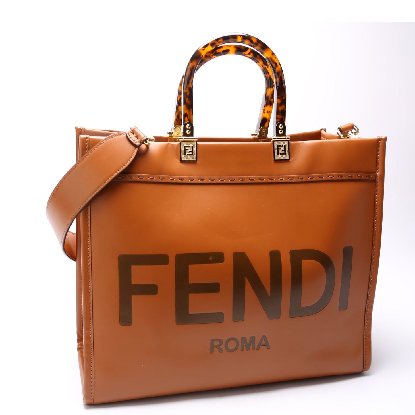Fendi Sunshine Shopper Medium Leather Bag