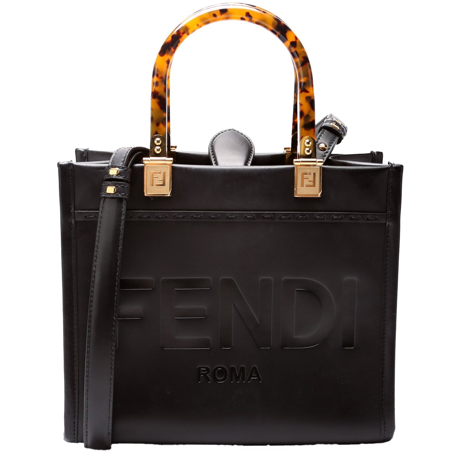 Fendi Sunshine Shopper Small Leather Bag