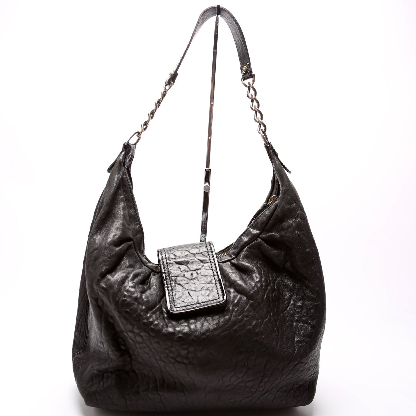 Fendi 8BR563 Nappa Leather B Buckle Hobo Bag