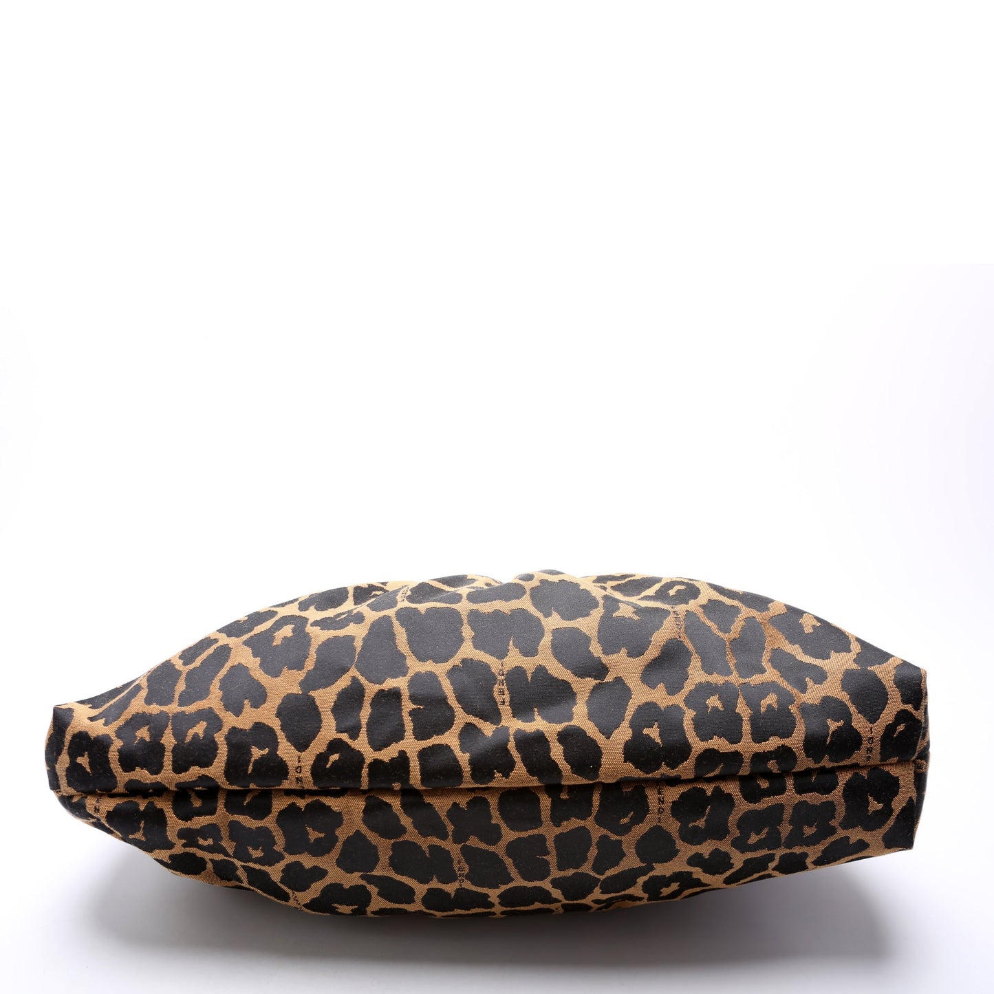 Fendi 8BR448 Leopard Chef Hobo Black/Brown Bag