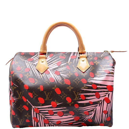 Louis Vuitton Speedy 30 Jungle Dots Monogram Pink