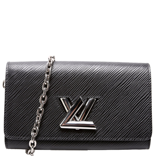 Louis Vuitton Twist Chain Wallet Epi Black
