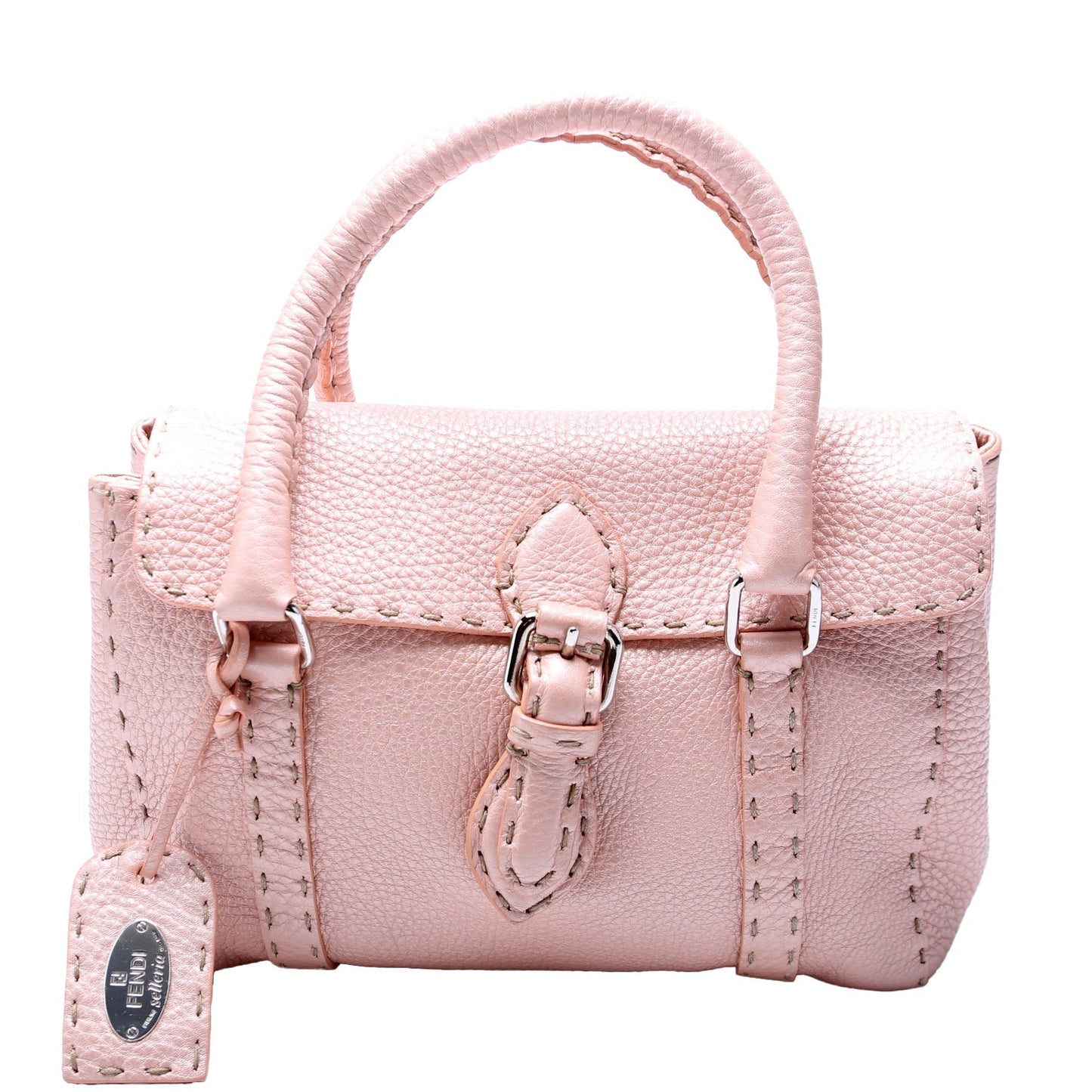 Fendi 8BR486 Selleria Mini Linda Handle Pink Bag
