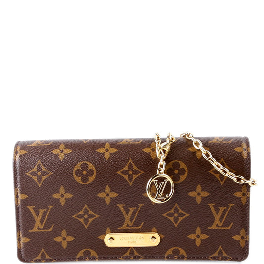 Louis Vuitton Wallet On Chain Lily Monogram