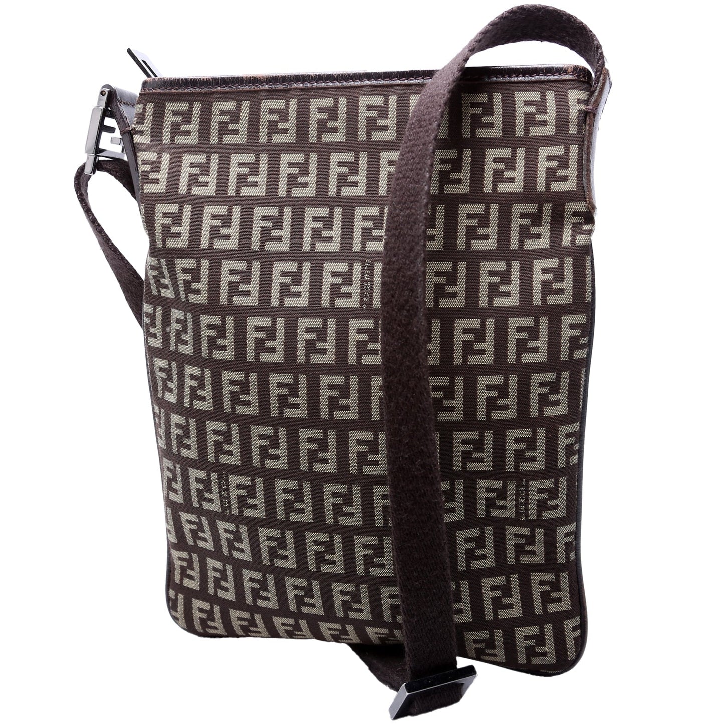 Fendi 8BT079 Zucchino Flat Small Shoulder Bag