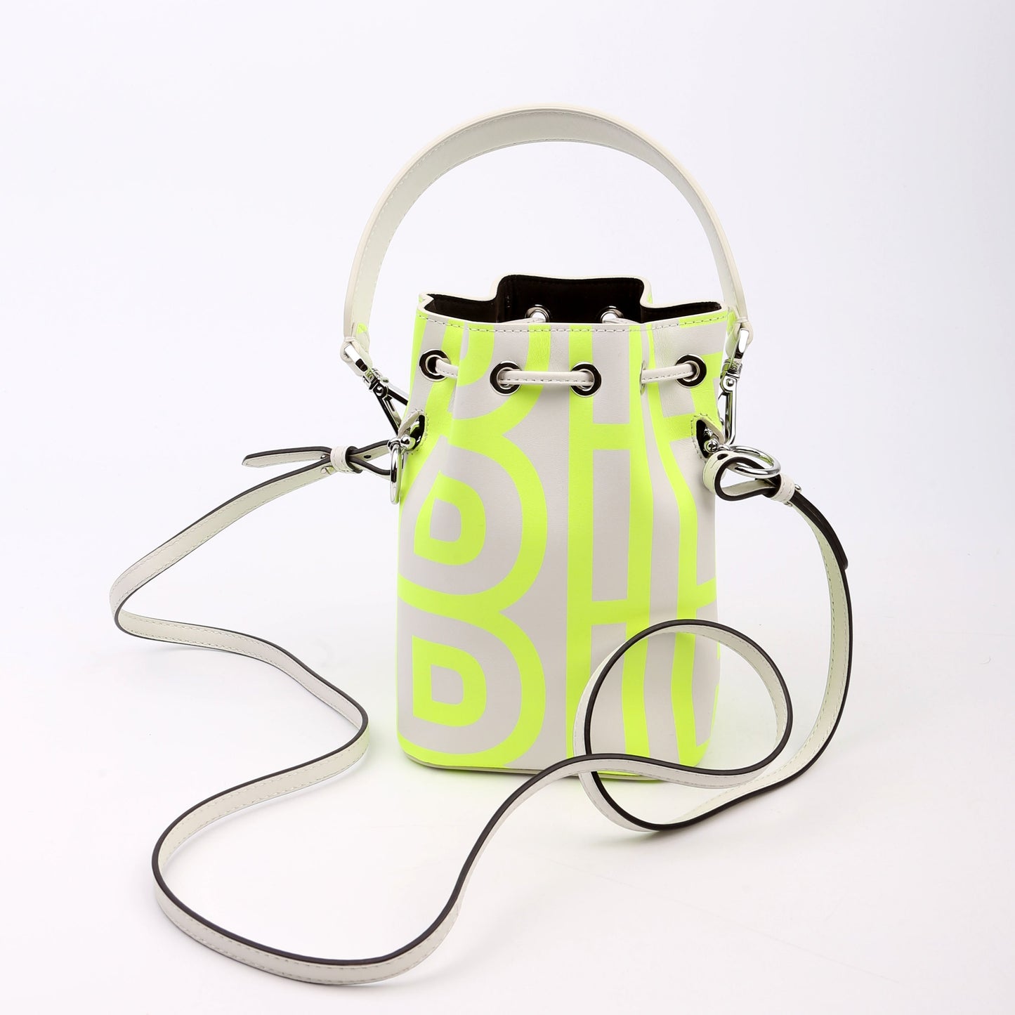 Fendi x Marc Jacobs Mon Tresor Mini Bucket Leather 8BS010 Yellow Bag