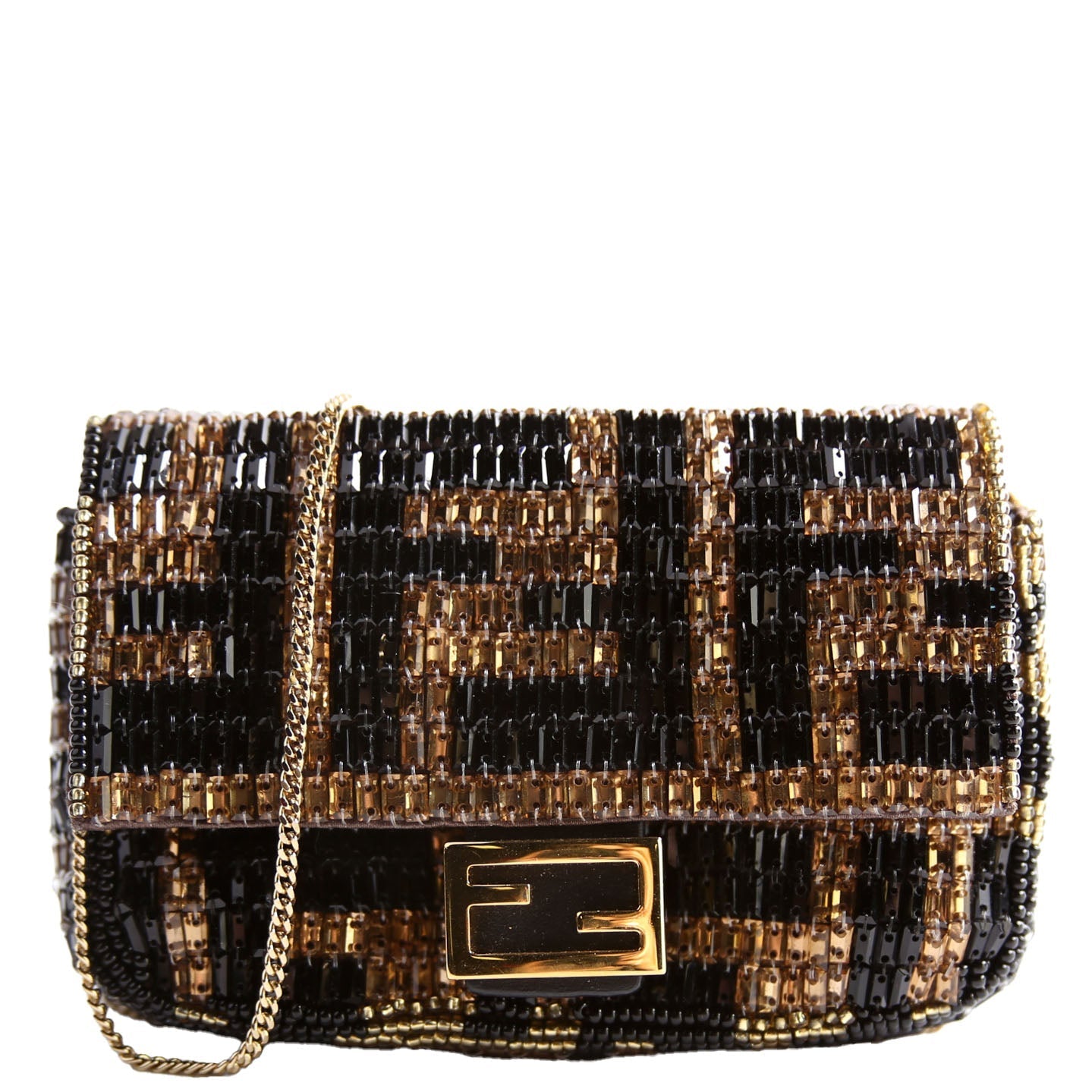 Fendi 7AH844 Nanouette Beaded Bag