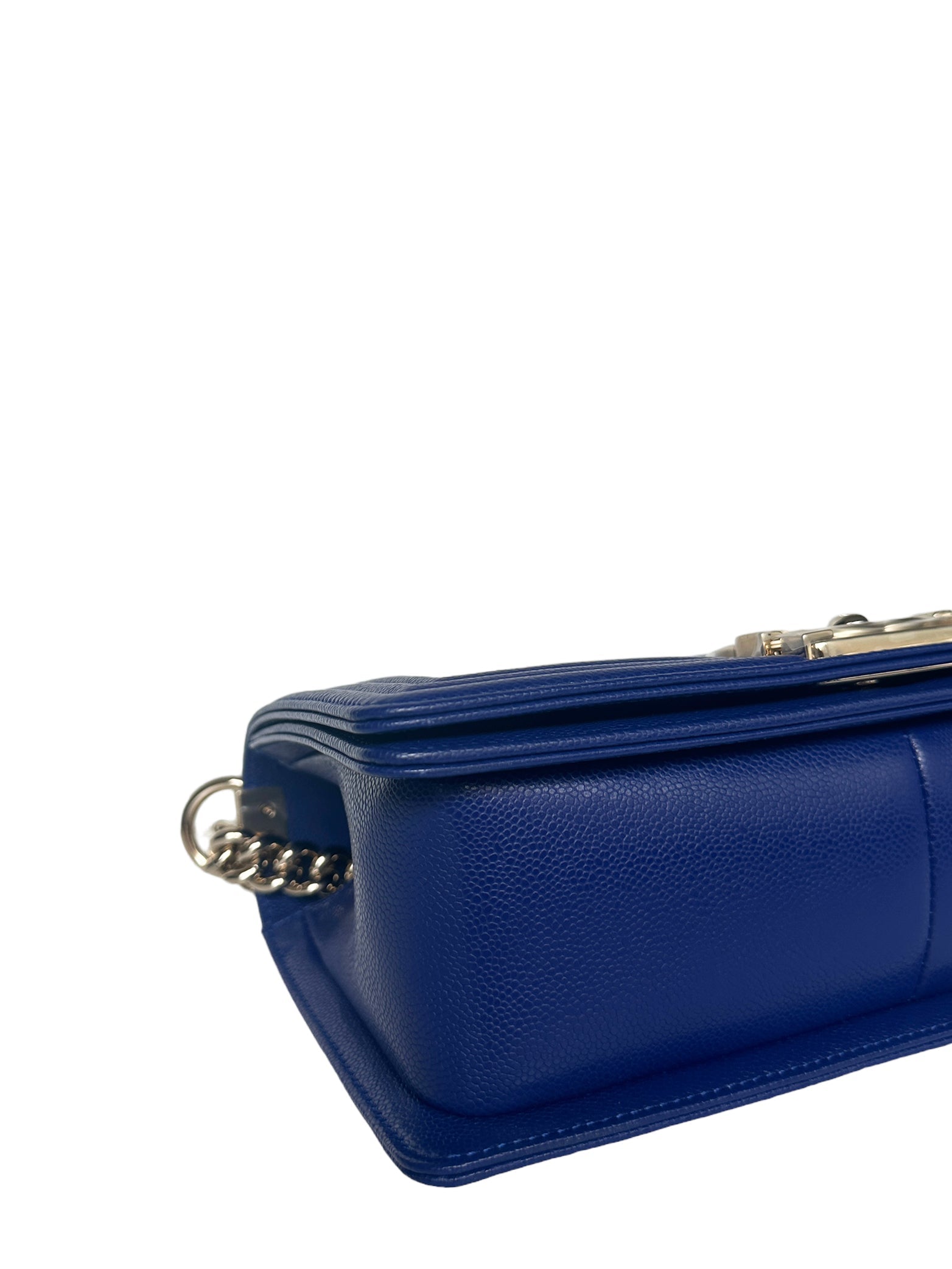 Chanel NEW Cobalt Blue Caviar Leather Handbag - Rovelle Bags