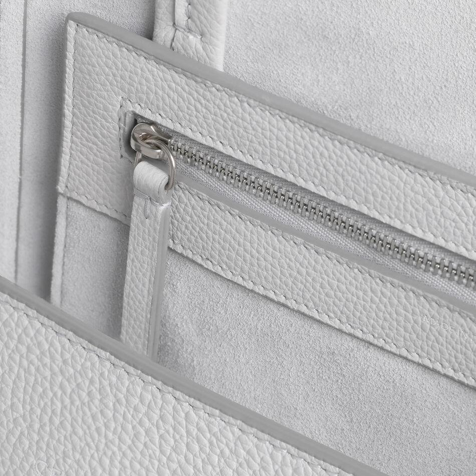 Celine Small Cabas Phantom In Soft Grained Calfskin Light Grey