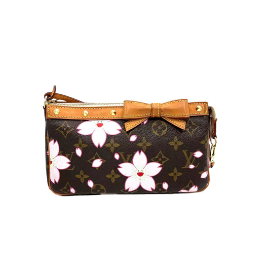 Louis Vuitton x Takashi Murakami Cherry Blossom on Brown Monogram Pochette Accessoire