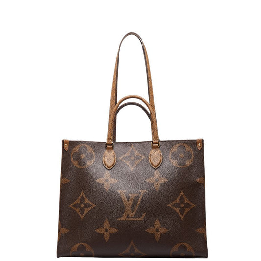 Louis Vuitton Monogram Reversee Giant On The Gor GM Handbag Shoulder Bag 2WAY M44576 Brown PVC Leather Louis Vuitton