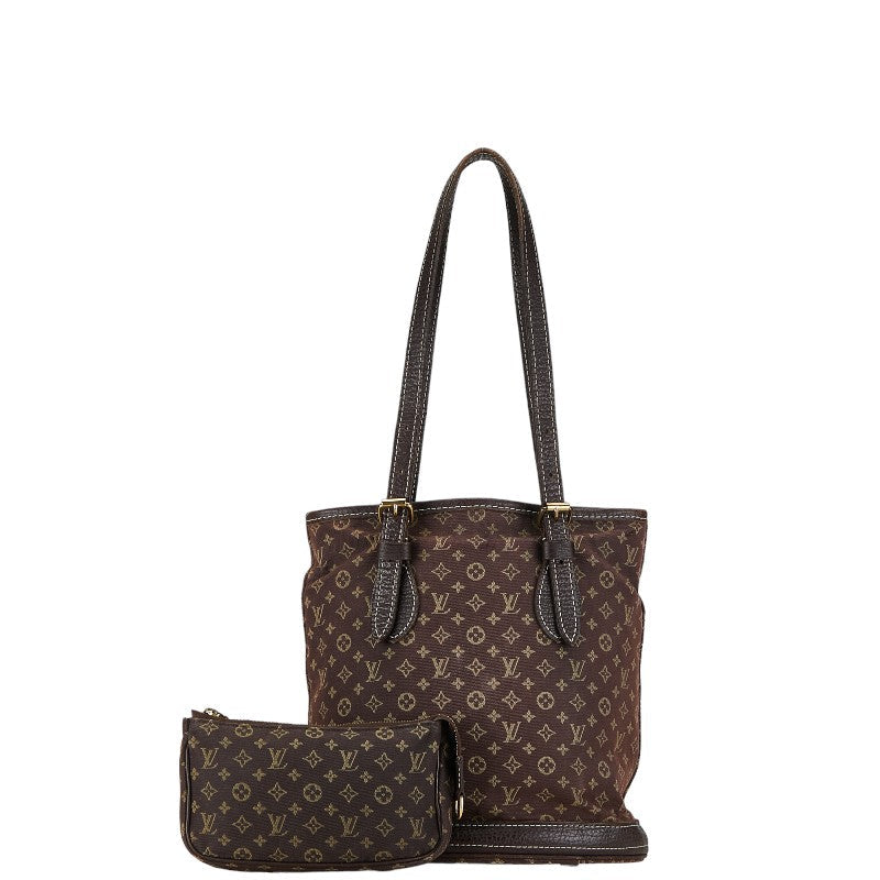 Louis Vuitton Monogram Mini Bucket PM Torch Bag M95226 Eve Brown Canvas Leather Louis Vuitton