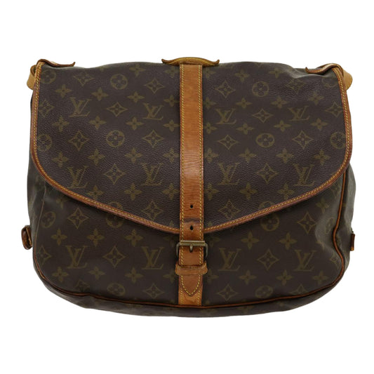 Louis Vuitton Brown Canvas Saumur 35 shoulder bag