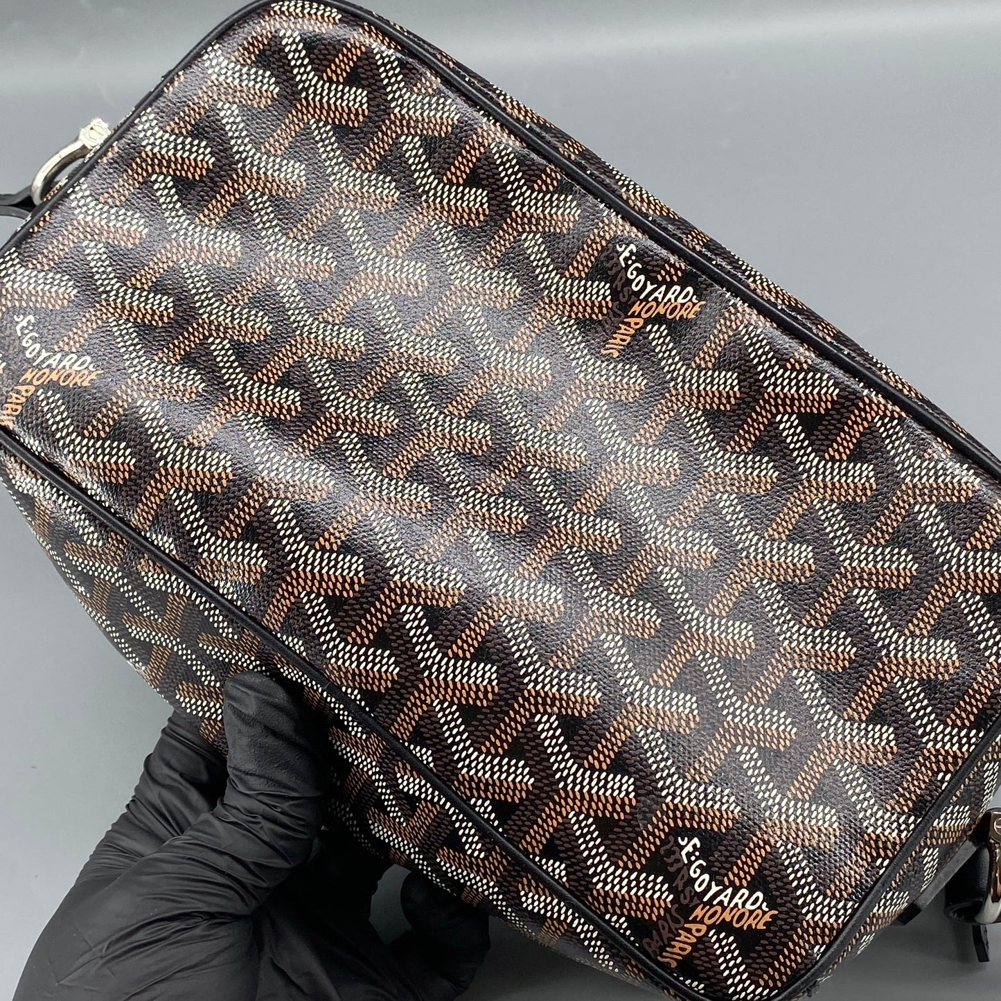 Goyard Cap Vert PM Black Monogram Crossbody Bag