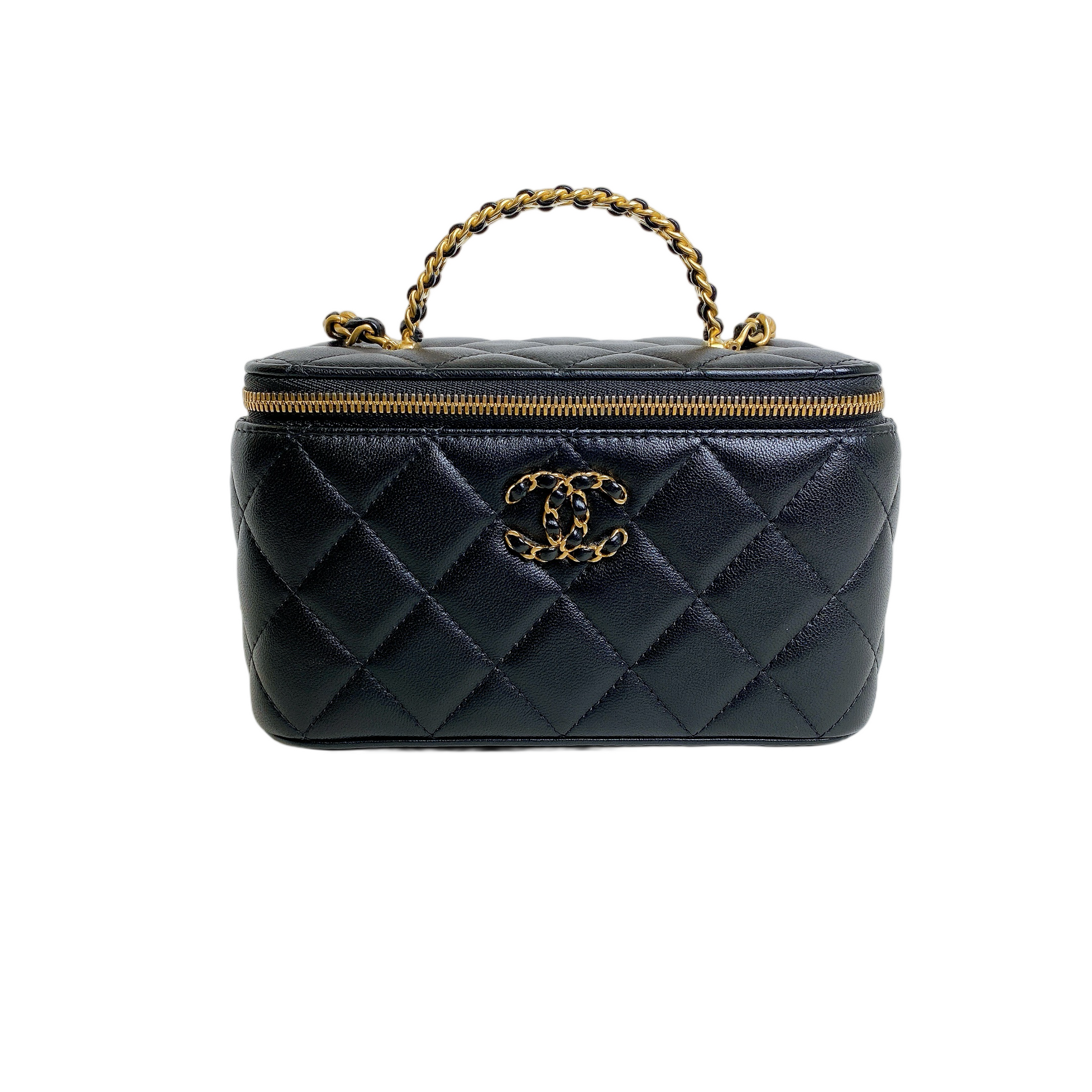 Chanel VANITY WITH CHAIN TOP HANDLE Handbag - Rovelle Bags
