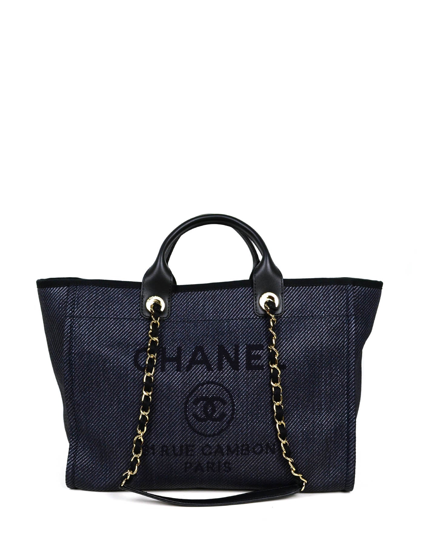 Chanel NEW 2020 Black Mixed Fibers Tote Bag - Rovelle Bags