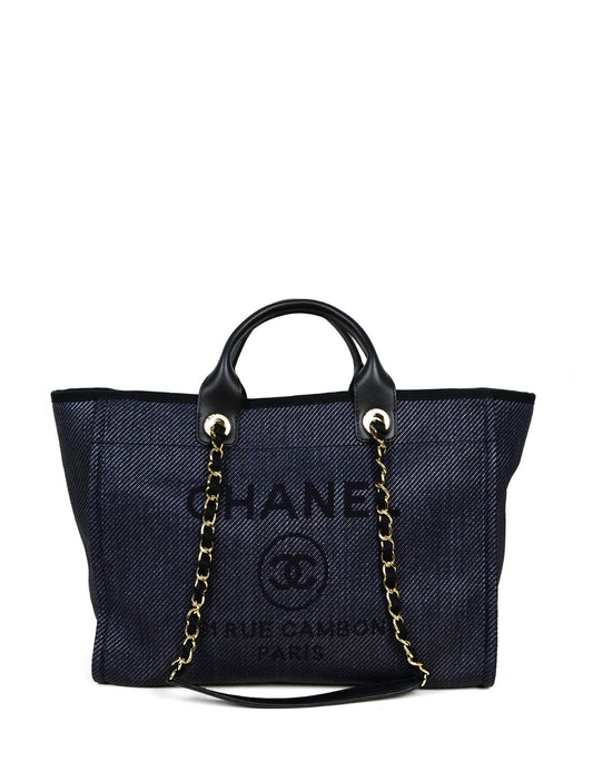Chanel NEW 2020 Black Mixed Fibers Tote Bag - Rovelle Bags