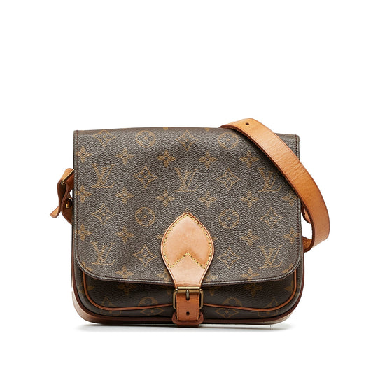 LOUIS VUITTON Monogram Cartouchiere MM Crossbody Bag