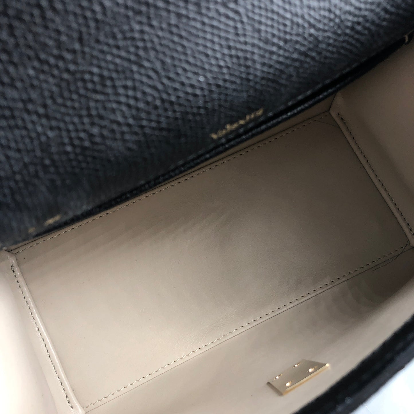 Valextra Iside Black Grained Calfskin Handbag