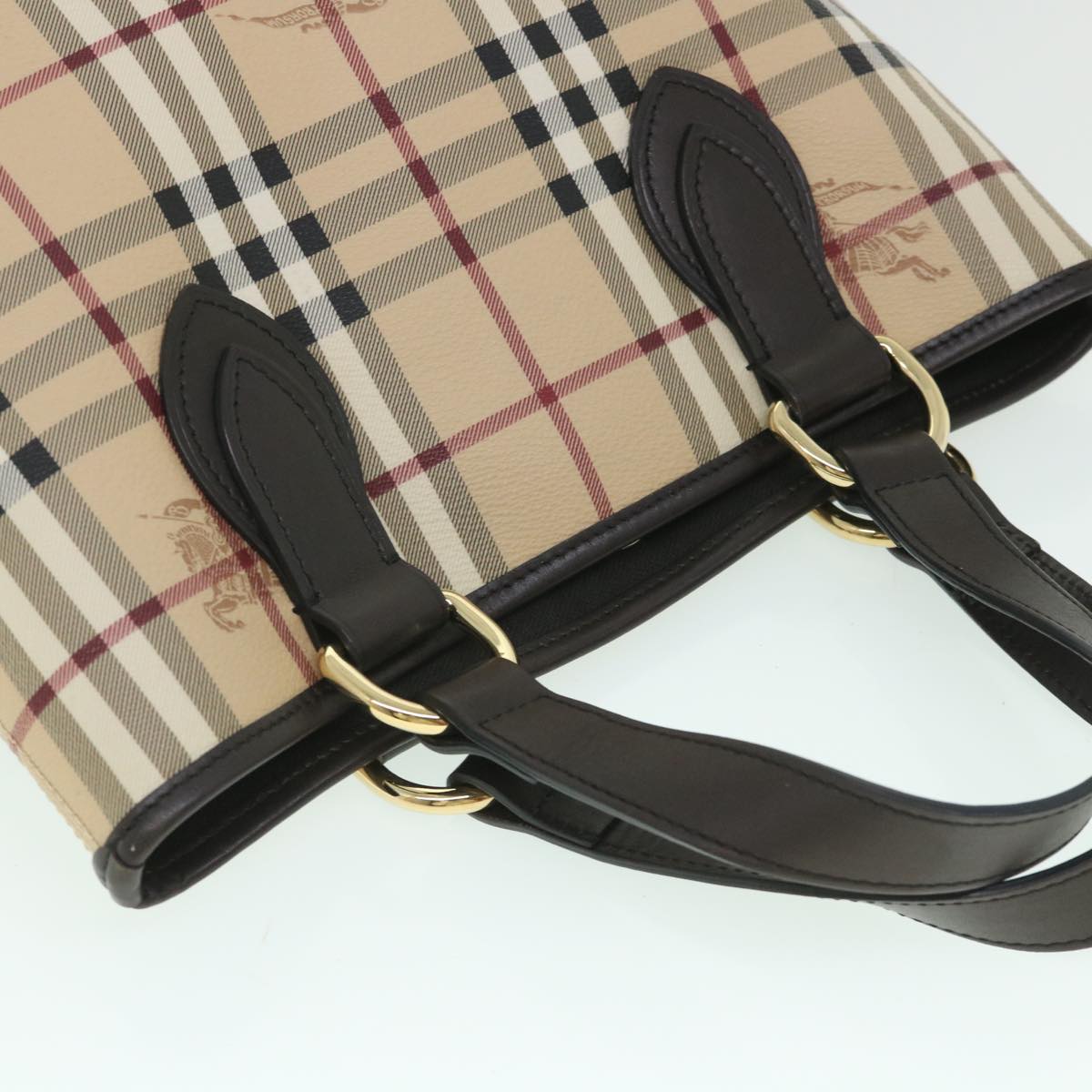 Burberry Haymarket Brand Handbag - Rovelle Bags