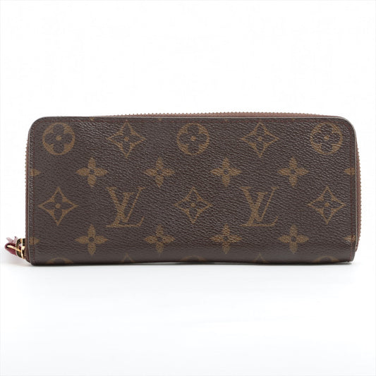 Louis Vuitton Monogram Clemence Long Wallet Fuschia