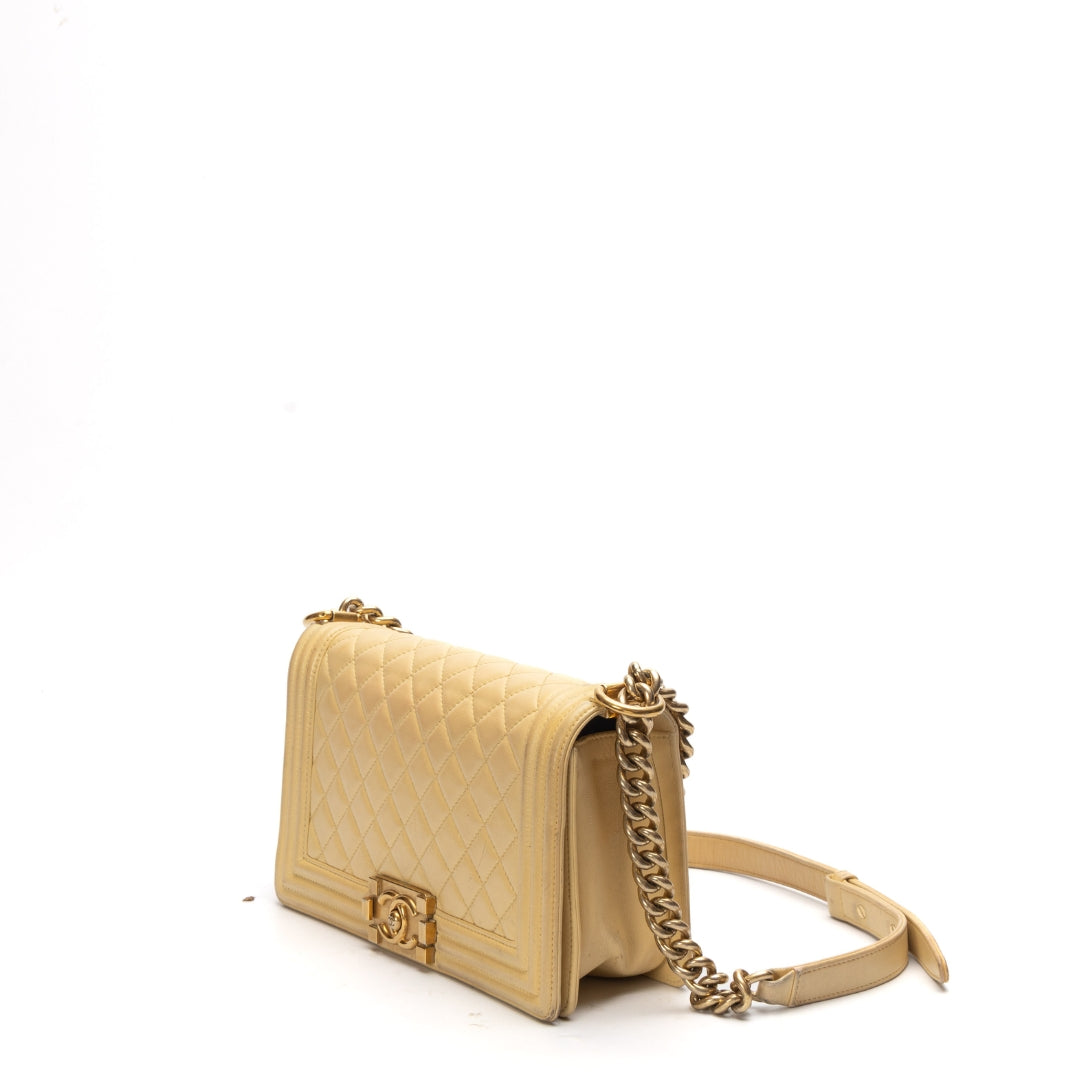Chanel Medium Lambskin Boy Flap Crossbody Crossbody Bag - Rovelle Bags