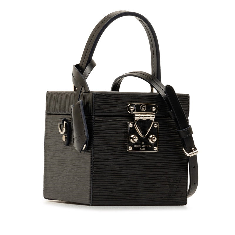 Louis Vuitton Epi Breaker Box Handbag Shoulder Bag 2WAY M52703 Noir Black Leather Louis Vuitton
