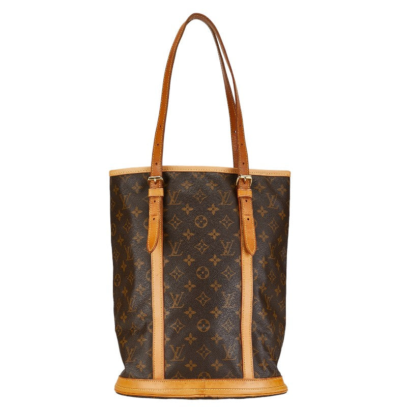 Louis Vuitton Monogram Bucket GM Tote Bag Shoulder Bag M42236 Brown PVC Leather Louis Vuitton