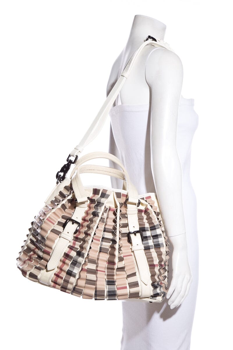 Burberry Cartridge Novacheck Satchel Bag - Rovelle Bags