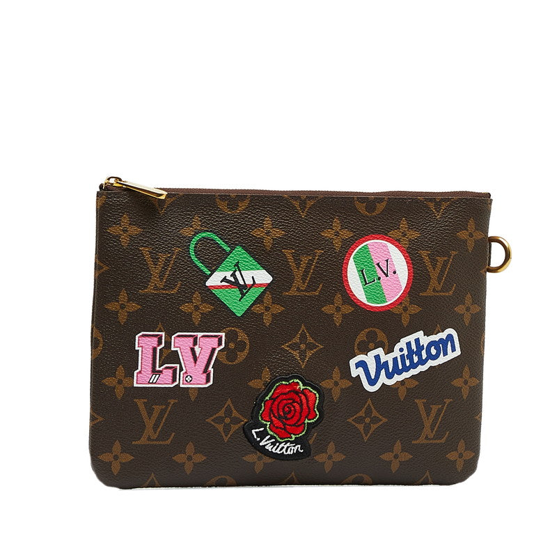 Louis Vuitton Monogram City Patch — Collection Pocket M63447 Brown Multicolor PVC Men LOUIS VUITTON