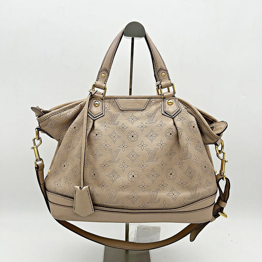 Louis Vuitton Mahina Stella Pm Taupe 2way Bag LA319