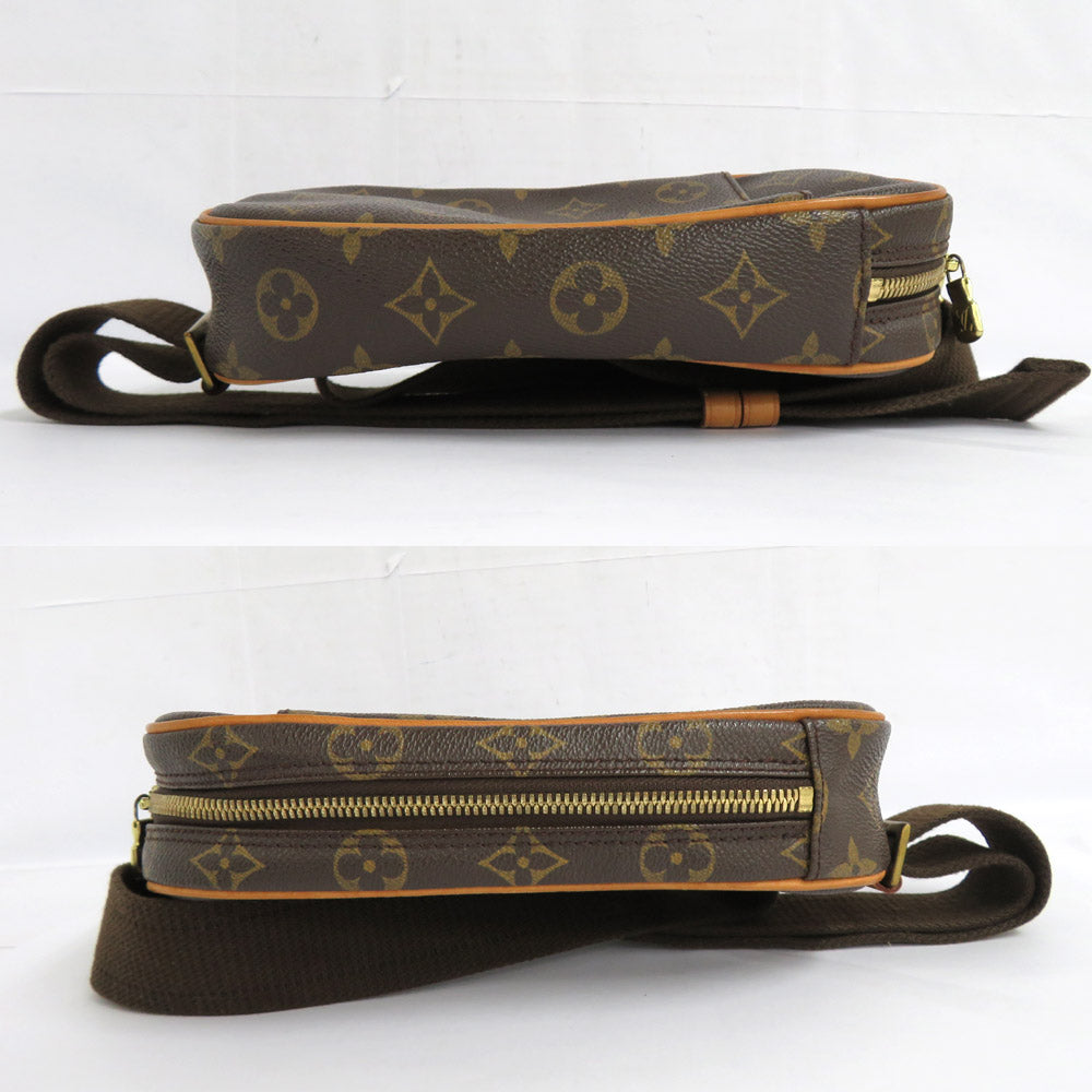 Louis Vuitton M51870 Monogram Body Bag Waistern Shoulder Brown Leather