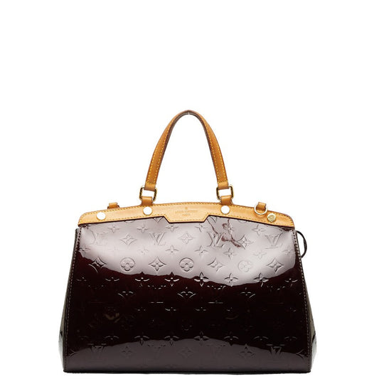 Louis Vuitton Monogram Verney Blair MM Handbag M91690 Rouge Forest Wine Red Patent Leather Louis Vuitton